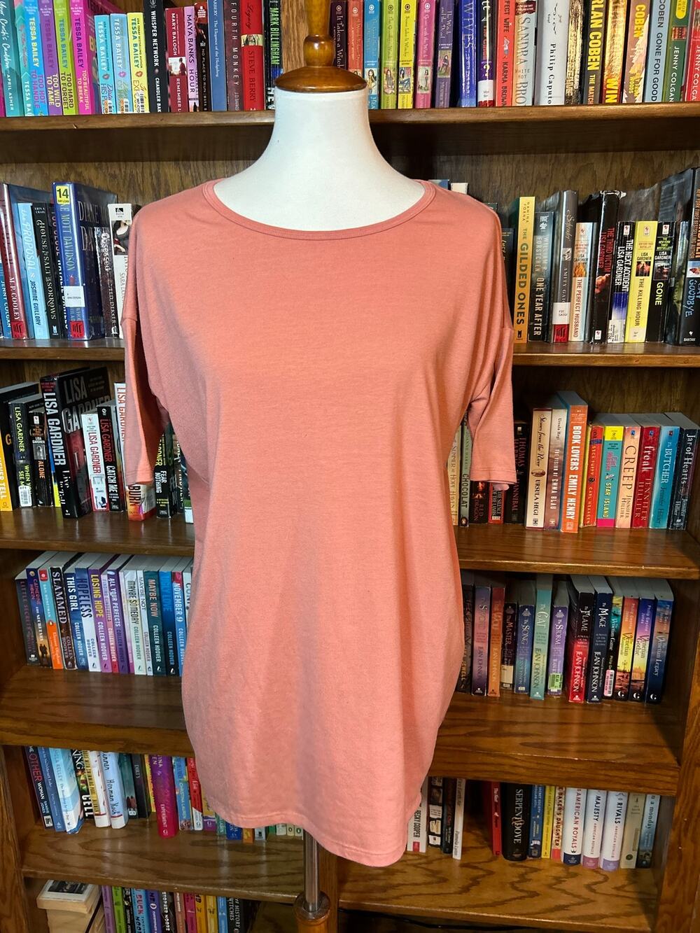 Coral high/low tunic in small/medium